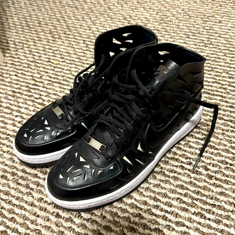 Nike Air Force one laser cut high top